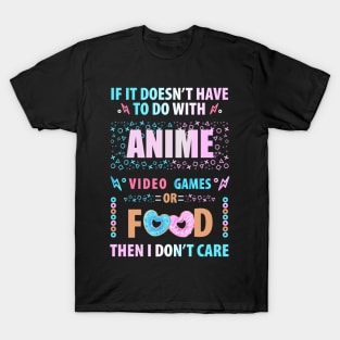 Anime Video Games Food T-Shirt